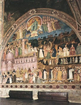 アンドレア ダ フィレンツェ Painting - 右壁のフレスコ画 クアトロチェントの画家アンドレア・ダ・フィレンツェ